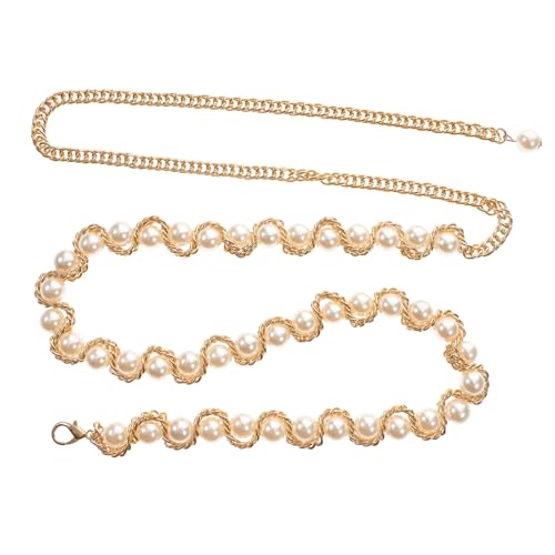 FRCOLOR 1 Stück Kette für Damen Imitation Perlen Körperkette für Hochzeiten Brautschmuck Besondere Anlässe Stilvolle Weiß von FRCOLOR