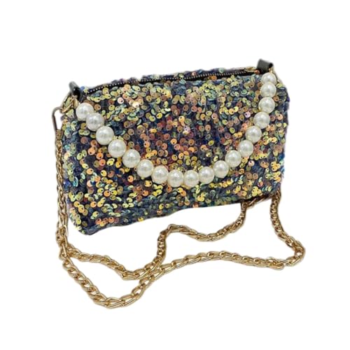 FRCOLOR 1 Stück Kreuzkörper Damen Glitzernde Umhängetasche mit Langen Kettenriemen für Shopping Camping Partys oder Vielseitig Handtasche oder Schultertasche Nutzbar Must Have für FRCOLOR 1 Stück Kreuzkörper Damen Glitzernde Umhängetasche mit Langen Kettenriemen für Shopping Camping Partys oder Vielseitig Handtasche oder Schultertasche Nutzbar Must Have für von FRCOLOR
