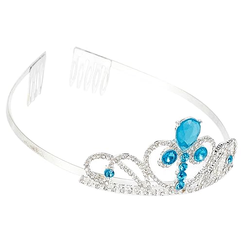 FRCOLOR 1 Stück Krone Stirnband für Glücklich Tiara Haarkamm kleines Mädchen Prinzessinnenkronen haarschmuck Kinderparty-Krone Kronstirnband für Mädchen Partykrone Legierung Blau FRCOLOR 1 Stück Krone Stirnband für Glücklich Tiara Haarkamm kleines Mädchen Prinzessinnenkronen haarschmuck Kinderparty-Krone Kronstirnband für Mädchen Partykrone Legierung Blau von FRCOLOR