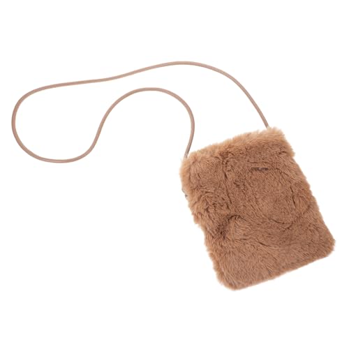 FRCOLOR 1 Stück Kuschelige Handytasche Damen Umhängetasche Teddyfell für Frauen Verstellbarer Schulterriemen für Alltag und Besondere Anlässe Schickes Accessoire Braun FRCOLOR 1 Stück Kuschelige Handytasche Damen Umhängetasche Teddyfell für Frauen Verstellbarer Schulterriemen für Alltag und Besondere Anlässe Schickes Accessoire Braun von FRCOLOR