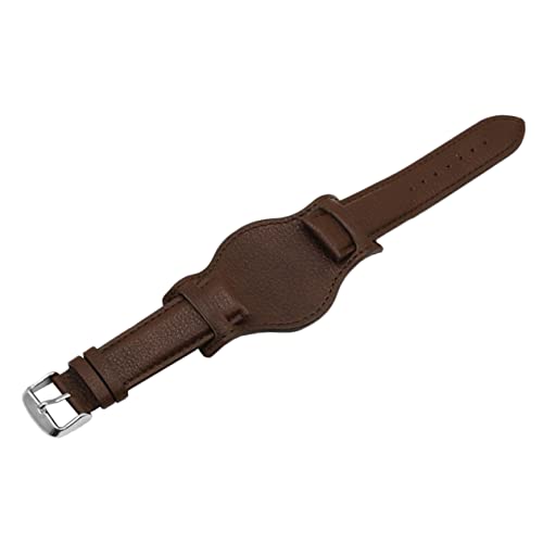 FRCOLOR 1 Stück Lederriemen Tablett-Armband für Anti- uhrenarmbänder Tablettriemen aus Leder Uhrenarmband gegen Metallallergie Oberschicht Rindsleder Kaffee von FRCOLOR