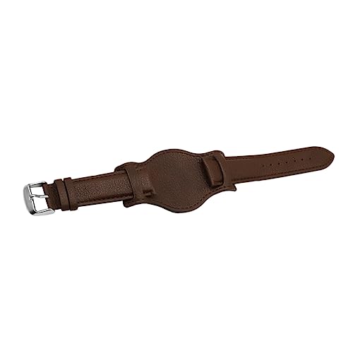 FRCOLOR 1 Stück Lederriemen Uhrenarmband tauschen Tablett-Armband für uhrenarmbänder Uhrenarmband aus Leder Uhrenarmband gegen Metallallergie Oberschicht Rindsleder Coffee von FRCOLOR