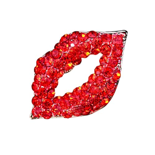 FRCOLOR 1 Stück Lippenstift Förmiger Brust Pin Niedlicher Kleider Pin für Frauen Design Schützt Ungewolltem Entblößen Hochwertiges Material für Eleganten Look von FRCOLOR