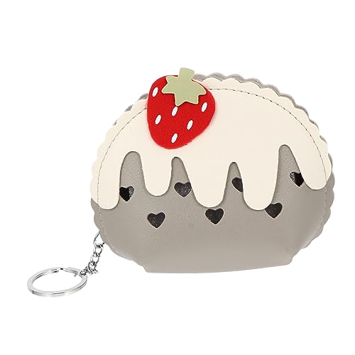 FRCOLOR Erdbeer Geldbörse für Mädchen PU Niedliches Erdbeerdesign Kompakte Münztasche für Reisen und Partys von FRCOLOR