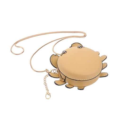 FRCOLOR 1 Stück Münzbrieftasche Anhänger Clutch-geldbörsen Für Damen Krabben-geldbörse Geldbörse Damen Klein Süße Tasche Portemonnaie Lustige Geldbörse Mit Münze Yellow von FRCOLOR