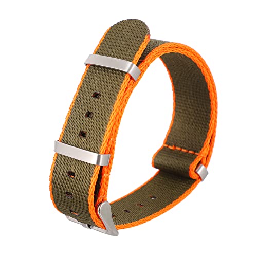 FRCOLOR Nylon Uhrenarmband 20Mm/22Mm Langlebig Universelles Design für Damen und Herren Verstellbar Armband für Formelle Anlässe von FRCOLOR