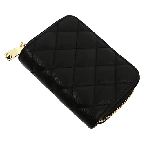 FRCOLOR Multifunktionale Pu Geldbörse Für Karten Kompakte Kartenetui Mit Fächern Reißverschluss Für Ausweise Münzen Und Für Damen Und Herren von FRCOLOR