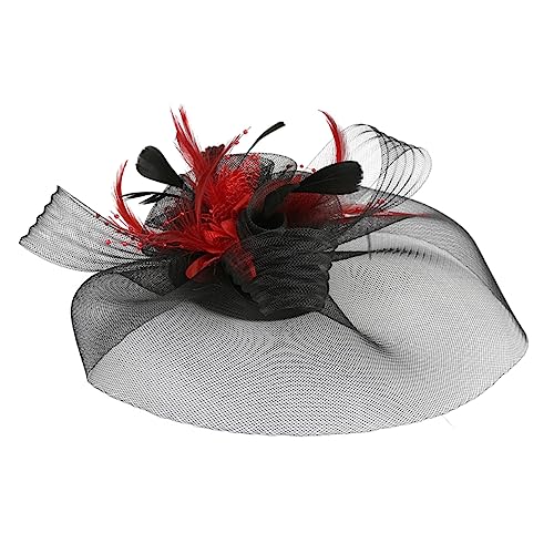 FRCOLOR 1 Stk Partyblume -mesh-haarspange Vintage-dekor Derby-cap Für Damen Hochzeit Haarspange Haarschmuck Für Damen Fräulein Modellieren Feder Hochzeitsblumen von FRCOLOR