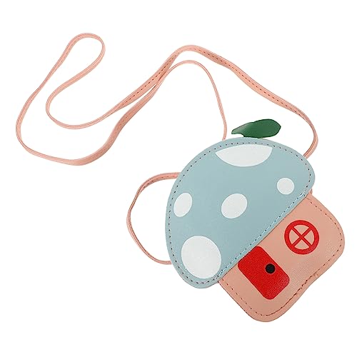 FRCOLOR Münztasche Für Junge Mädchen Mit Cartoon-pilz-Motiv Umhängetasche Aus Hochwertigem Pu Aufbewahrung Von Kleingeld Und Anderen Kleinigkeiten Für Mädchen Und Kleinkinder von FRCOLOR