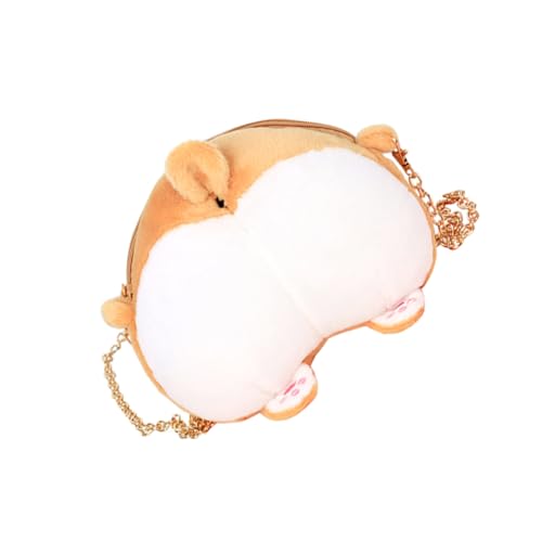 FRCOLOR Corgis Butt Umhängetasche Aus Plüsch Schöner Crossbody Bag Mit Ausreichend Raum Für Tägliche Bedarfsgegenstände Und Kleine Bücher Für Reisen Und Outdoor-aktivitäten von FRCOLOR