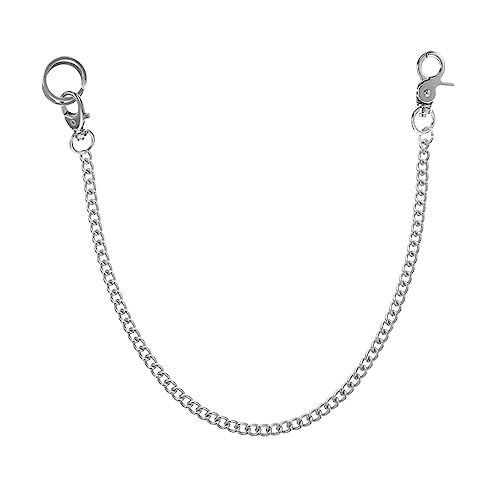 FRCOLOR 1 Stück Praktische Hängende Taschenuhr Kette Silberne Kleidungskette mit Buckle Vielseitig Einsetzbar für Modebewusste Männer Frauen für Freundschaft Feiern von FRCOLOR