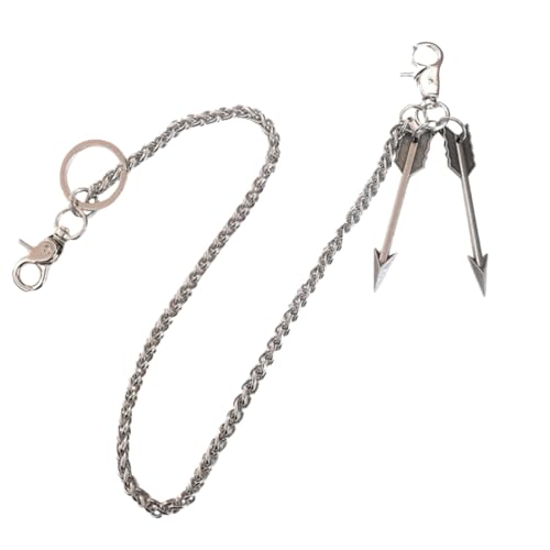 FRCOLOR 1 Stück Punk Hüftkette Metall Jeans Kette für Herren Damen Hip Hop Accessoire zur Dekoration von Hosen Stilvolle Geldbörse Schlüsselhalter Kette von FRCOLOR