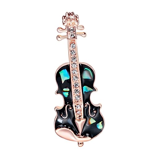 FRCOLOR 1 Stück Retro Emaille Violine Brosche Pin Vintage Violin Anstecknadel für Kleidung Taschen Mäntel Kreatives für Musikliebhaber Damen Herren von FRCOLOR
