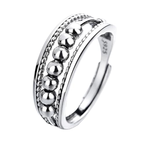 FRCOLOR 1 Stück Retro Ring Einfacher Modischer Finger Ring für Damen Herren Verstellbar für Besondere Anlässe Täglichen Gebrauch von FRCOLOR