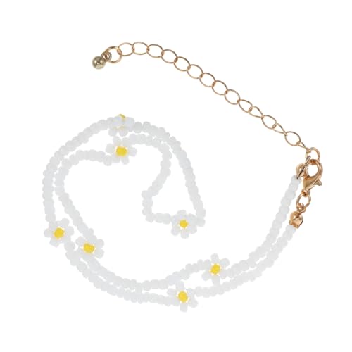 FRCOLOR Perlenketten Bunt Für Damen Handgemachte Gewebte Halskette Schmuck Persönlichkeit Kreative Schlüsselbeinkette Schöne Damenkette von FRCOLOR