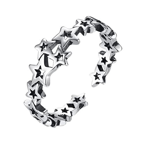FRCOLOR Ring Mit Fünfzackigem Stern Offener Design Handschmuck Modeaccessoire Für Damen Aus Hochwertigem Hautfreundlichem Material Für Alltagskleidung Und Fotos von FRCOLOR