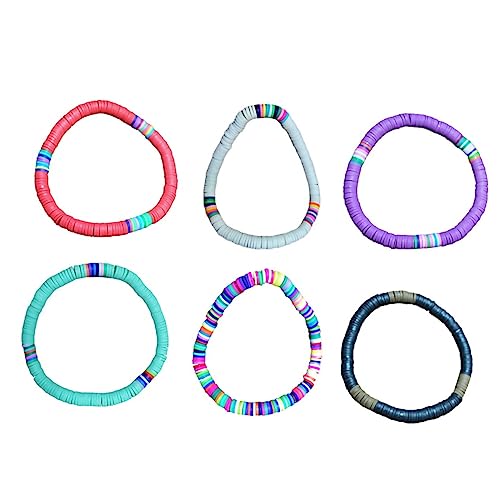 FRCOLOR Böhmisches Paararmband Polymer Clay Süßes Handseil Regen und Schwimmfest Geruchsneutral Farbenfroh für Damen und Herren von FRCOLOR
