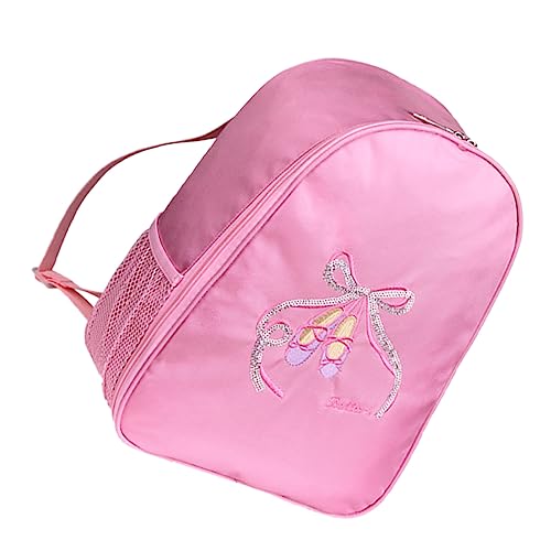 FRCOLOR Tanztasche Ballett-Rucksack Mit Stickerei Für Mädchen Wasserabweisend Aus Nylon Und Polyester Mit Reißverschluss Für Tanzschuhe Und Utensilien von FRCOLOR