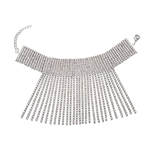 FRCOLOR 1 Stück Verstellbares Fußkettchen mit Quasten für Damen Silberne Knöchelkette für Hochzeiten Besondere Anlässe von FRCOLOR