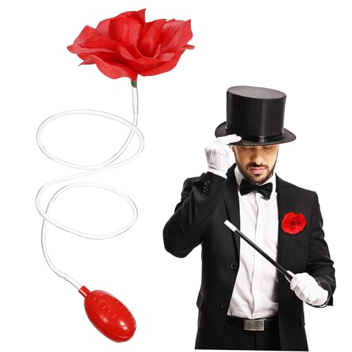 FRCOLOR 1 Stück Wasserquirtierendes Rosenbran Kreative Simulationsblumenbrosche Party-Streich-Zubehör Korsagen spritzt Wasser Poolparty Witzsprayblume Plastik Zufällige Farbe von FRCOLOR