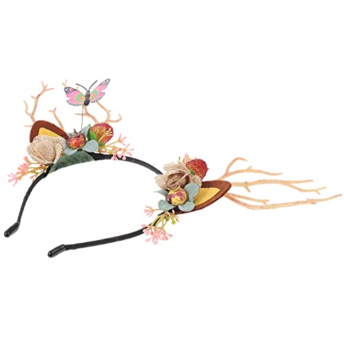 FRCOLOR 1stück Weihnachts-haarband Mit Rentiergeweih Festliches Kopfschmuck Für Erwachsene Für Partys Cosplay Und Feiertagsanlässe von FRCOLOR