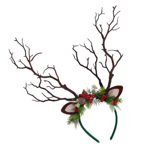 FRCOLOR 1stück Exquisites Geweih-stirnband Für Weihnachten Lustiges Haaraccessoire Für Partys Cosplay Und Festliche Anlässe Für Und Mädchen von FRCOLOR