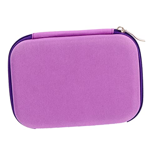 FRCOLOR 1stk Aufbewahrungsbeutel Für Ätherische Öle Reise-Aufbewahrungstasche Für Ätherische Öle Reisetaschen-Organizer Beutelhalter Eva Harte Schale Reisen Kosmetik Violett von FRCOLOR