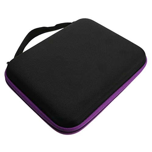 FRCOLOR 1stk Aufbewahrungstasche Organizer-Tasche Für Ätherische Öle Rollenflaschentasche Flaschenbox Für Ätherische Öle Flaschenhalter Flaschenkasten Rack-Box Tragbar Eva Reisen Violett von FRCOLOR