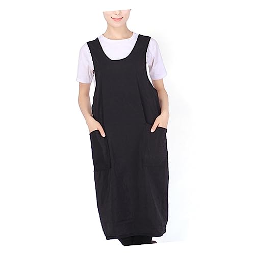 FRCOLOR 1 X Herrenumhang Schwarzes Kleid Für Damen Rebozos Para Mujer Haarschneideschürze Schwarze Kittel Für Damen Salon Haarschneidemantel Friseur-Haaruniform Friseurtuch von FRCOLOR