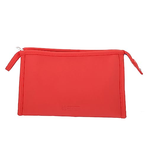 FRCOLOR 1stk Pu-Kosmetiktasche Aufbewahrungstasche Für Geschäftsreisen Schminktasche Mit Reißverschlusstasche Menstruation- Reise-Make-up-Clutch Fräulein Pu-Stoff Klein Geldbörse von FRCOLOR