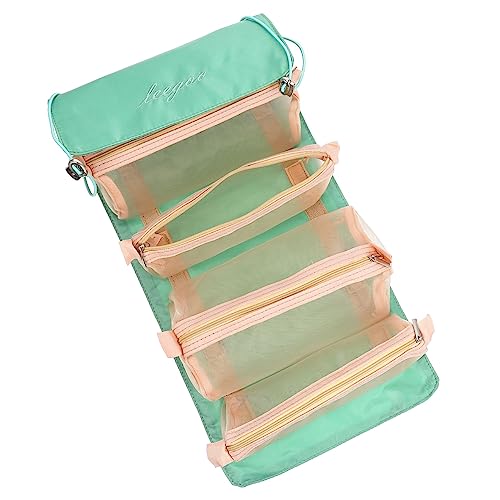 FRCOLOR 1 Stück Rolle Make-up-Aufbewahrungstasche Aufrollbare Kosmetiktasche Kulturbeutel Herausnehmbarer Organizer Reisetasche Zum Aufrollen Mesh-gewebe Rolltasche Abnehmbar Reisen von FRCOLOR