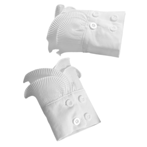 FRCOLOR 1 gefälschte Handgelenksärmel handgelenk manschette Handgelenksmanschetten Handgelenkmanschetten gefälschte Ärmelbündchen Fingerlose Stoffhandschuhe für Damen von FRCOLOR