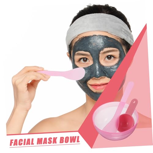 FRCOLOR 10 Sätze Gesichtsmaske Rührschüssel Set mit Spatel und Löffel Vielseitige Kunststoff Mixing Bowl für DIY Hautpflege Kompakt und Reisefreundlich Geeignet für Zuhause und Salon von FRCOLOR