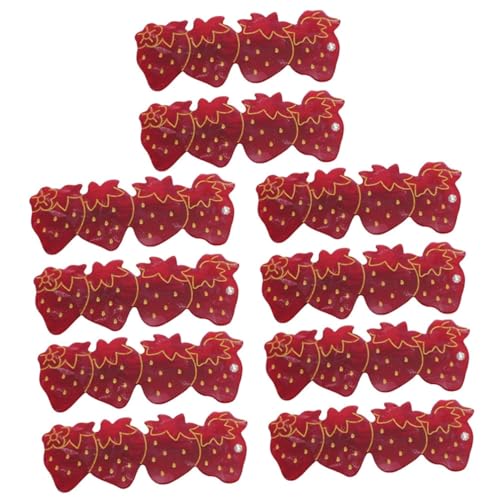 FRCOLOR 10stücke Strawberry Hair Clips Für Süße Frucht-haarspangen Haarschmuck Für Mädchen Retro-koreanische Hairstyling-tools Für Alltag Und Besondere Anlässe von FRCOLOR