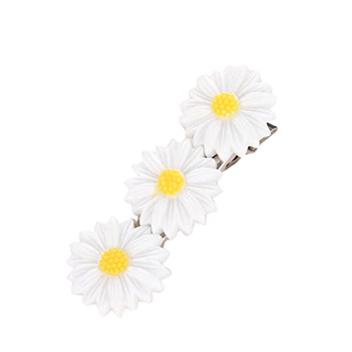 FRCOLOR 10stücke Blumen Haarnadel Aus Acryl Haarspangen Für Damen Und Mädchen Weißer Blumen-design Greifbar Passt Frisur Und Verschiedenen Outfits von FRCOLOR