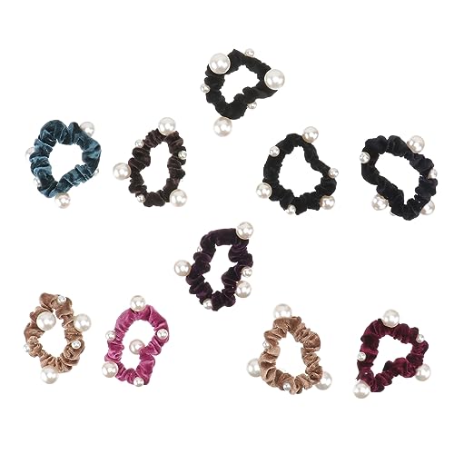 FRCOLOR 10 Stk Pferdeschwanzhalter Stretch-Haargummi Haarbänder für Damenhaar kinder haarschmuck hair accessories kopfschmuck Tiara Mädchen Haargummi elastisches Haargummi Elastizität von FRCOLOR