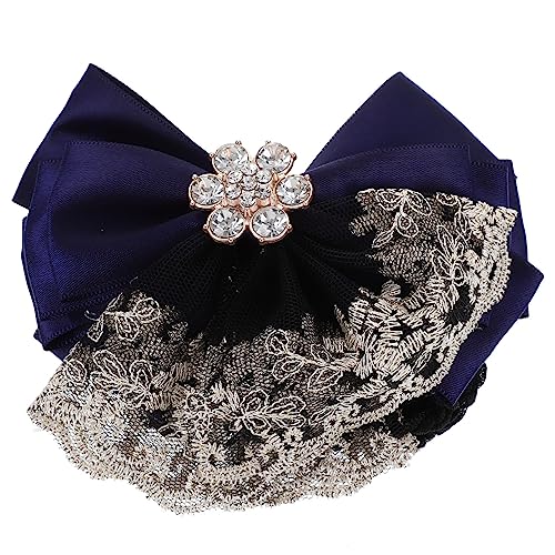 FRCOLOR 10 Stk Schleife für die Haare Dutt-Haarnetz Bärenohren-Clips rote Haaraccessoires Haarnetz-Clip Haarnetz für Restaurant Ballett Haarnetz Haarnetze für Damen Polyester-Gürtel Blue von FRCOLOR