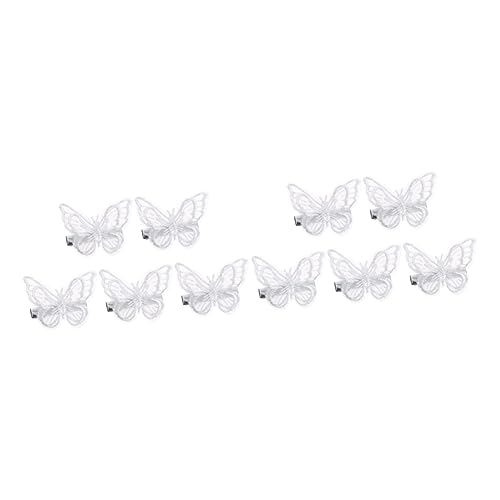 FRCOLOR 10stücke Schmetterlings-haarspangen Mit Spitze Und Für Und Mädchen Perfektes Haaraccessoire Für Hochzeiten Und Partys Süß Und von FRCOLOR
