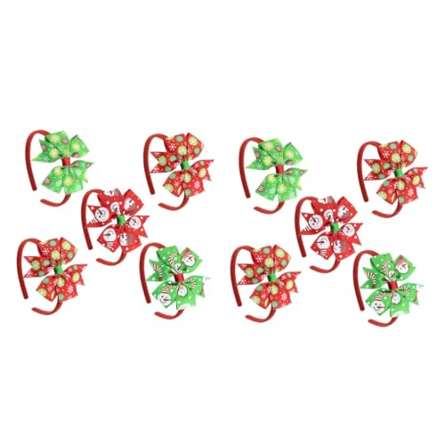 FRCOLOR 10 Stk Weihnachtshaarband kinder haarspangen haarspange kinder Haarschmuck für Kinder Weihnachtshaarnadel Haarspangen für Kleinkinder Bowknot-Haarband Weihnachts-Haarschmuck von FRCOLOR