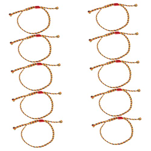 FRCOLOR 10 Stück Buntes Verstellbares Geflochtenes Armband Ethnisches Sommer Zubehör für Strandpartys Farbenfrohe Designs für Damen und Herren und von FRCOLOR
