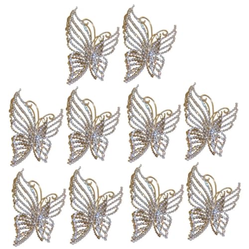 FRCOLOR 10 Stück Elegante Schmetterlingsklammern Haarklammern Schmetterlinge Haarspangen Haarnadeln Haarspangen Damen Kieferklammern Haarschmuck Für Mädchen Damen Haarklammern von FRCOLOR