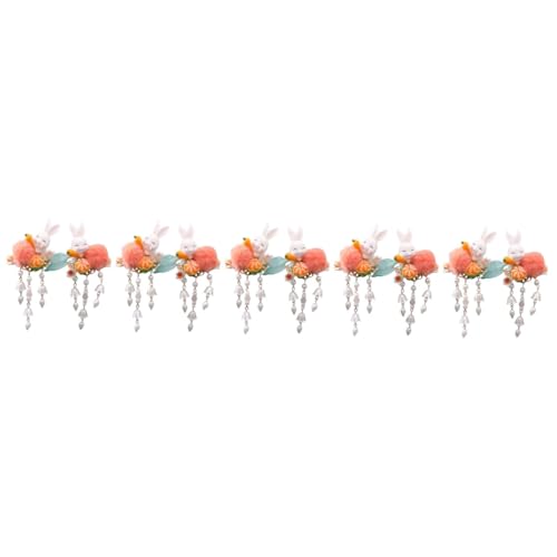 FRCOLOR 10 Stück Fellknäuel Kaninchen Quasten Clip Mädchen Hasen Haarspangen Bezaubernde Haarspangen Haarschmuck Für Frauen Haarspangen Für Mädchen Kinder Haar Accessoires Für von FRCOLOR