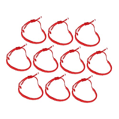 FRCOLOR 10 Stück Geflochtenes Armband Hochwertigem Material Teiliges Handgefertigt Verstellbar für Männer Frauen Jungen für Festivals Besondere Anlässe von FRCOLOR