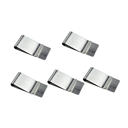 FRCOLOR 10 Stück Geldklammern Geldbörse Vertikale Geldscheinhülle Schlanke Brieftasche Kreditkarten Halter für Bank Silber von FRCOLOR