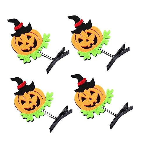 FRCOLOR 10st Halloween-haare Für Kinder Halloween-kopfhörer Halloween-haarnadeln Spinnen-haarspangen Gefälschte Haaraccessoires Kürbis Haarspange Mädchen Stoff Und Kunststoff Füllstoff von FRCOLOR