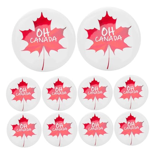 FRCOLOR 10 Stück Kanadische Ahornblatt Anstecknadeln aus Patriotische Broschen für Kleidung Schals Hüte für Partys Feiern und Souvenirs FRCOLOR 10 Stück Kanadische Ahornblatt Anstecknadeln aus Patriotische Broschen für Kleidung Schals Hüte für Partys Feiern und Souvenirs von FRCOLOR
