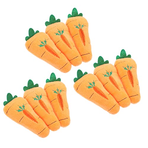FRCOLOR 10 Stück Karotten Brosche Plüsch Anstecker für Kleidung Taschen Dekorative Kawaii Badges für Kreative Outfits für Festivals von FRCOLOR