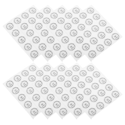 FRCOLOR 10stücke Selbstklebende Aufkleber Mit Fortlaufenden Nummern Für Lippenstifte Farbcode Etiketten Zur Organisation Und Lagerung Von Make-up Für Klassenzimmer Und von FRCOLOR