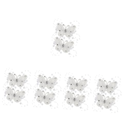 FRCOLOR 10 Stück Spitze Schmetterling Haarspange Mädchen Haarspange Glitzer Haarschmuck Spitzen Haarspangen Für Frauen Mädchen Kopfschmuck Hochzeit Haarspangen Kinder Haarspangen von FRCOLOR