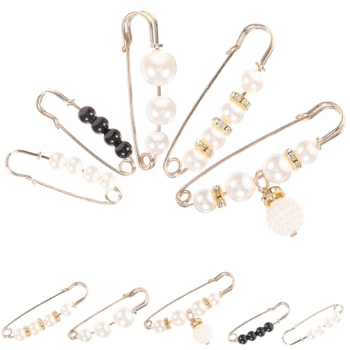 FRCOLOR 10 Stück Taillierungsnadeln für Kleidung Sicherheitsnadeln zum Hosen Enger Machen Broschen Pins zur Kleider und Rockanpassung Shawl Brooch Clips für Damen Vielseitig Einsetzbar von FRCOLOR